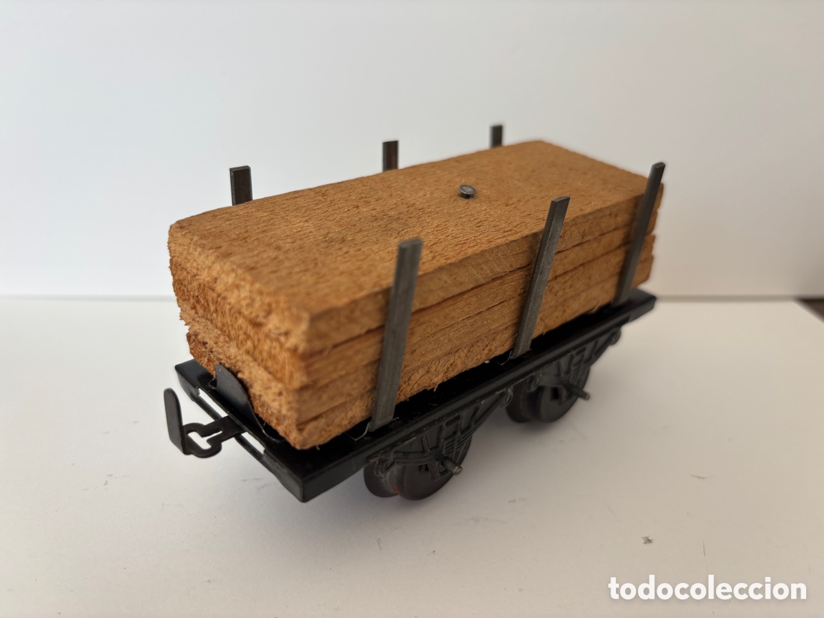 Trenes escala: Vag&oacute;n escala 0 porta madera - Foto 2