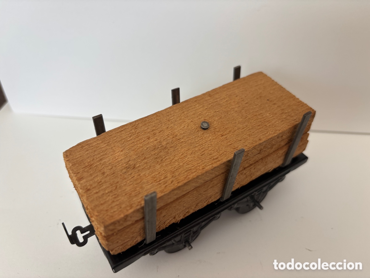 Trenes escala: Vag&oacute;n escala 0 porta madera - Foto 3