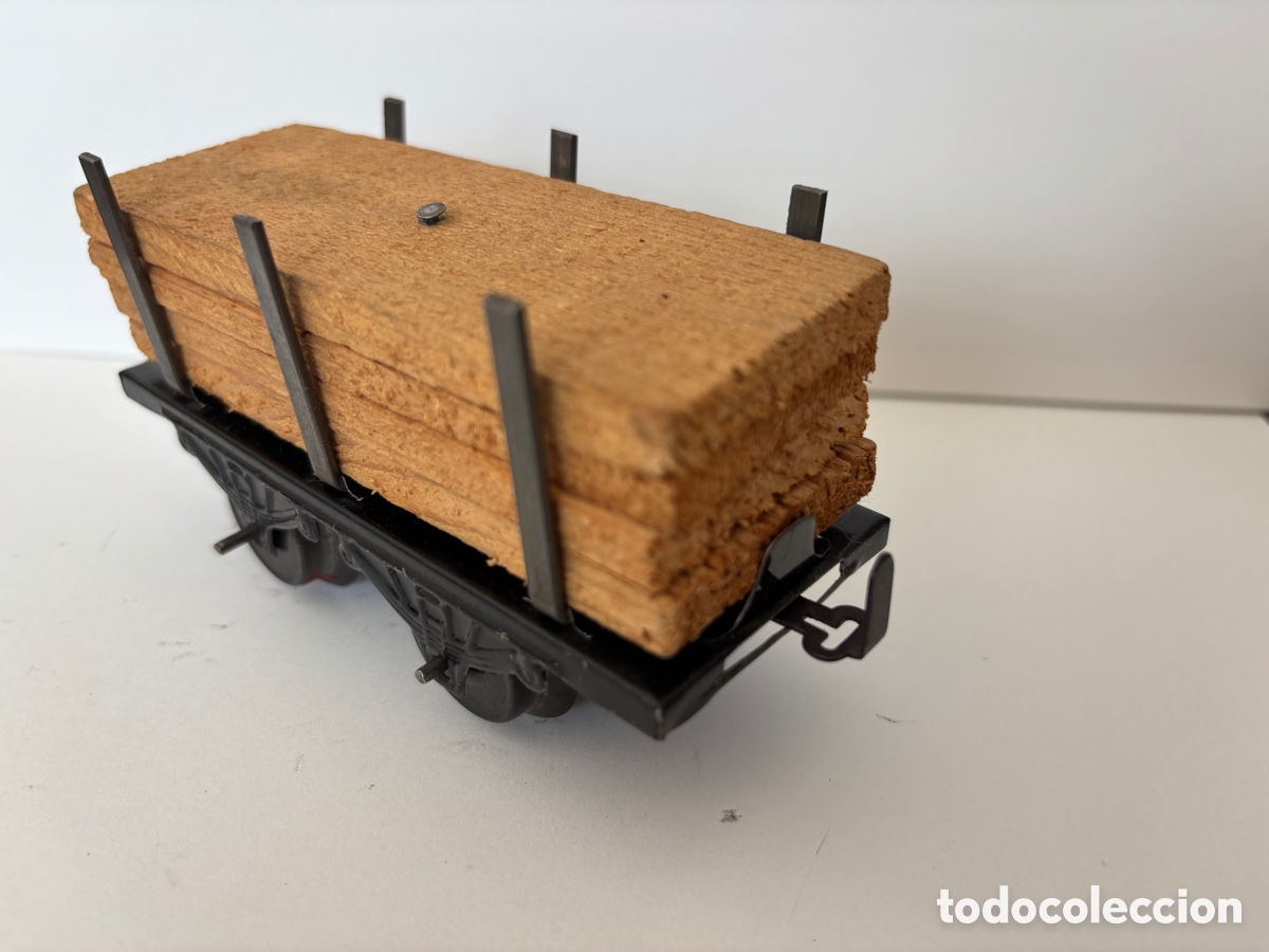 Trenes escala: Vag&oacute;n escala 0 porta madera - Foto 4