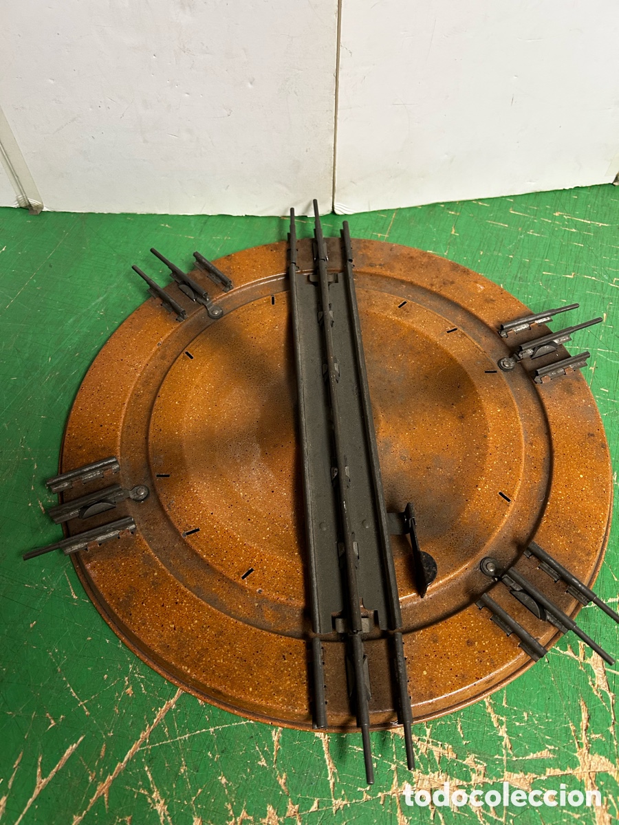 Trenes escala: MARKLIN SCALA 0 RF 2127/0 DE 1929 PLATAFORNA DE GIRO SENTIDO DE TREN MANUAL