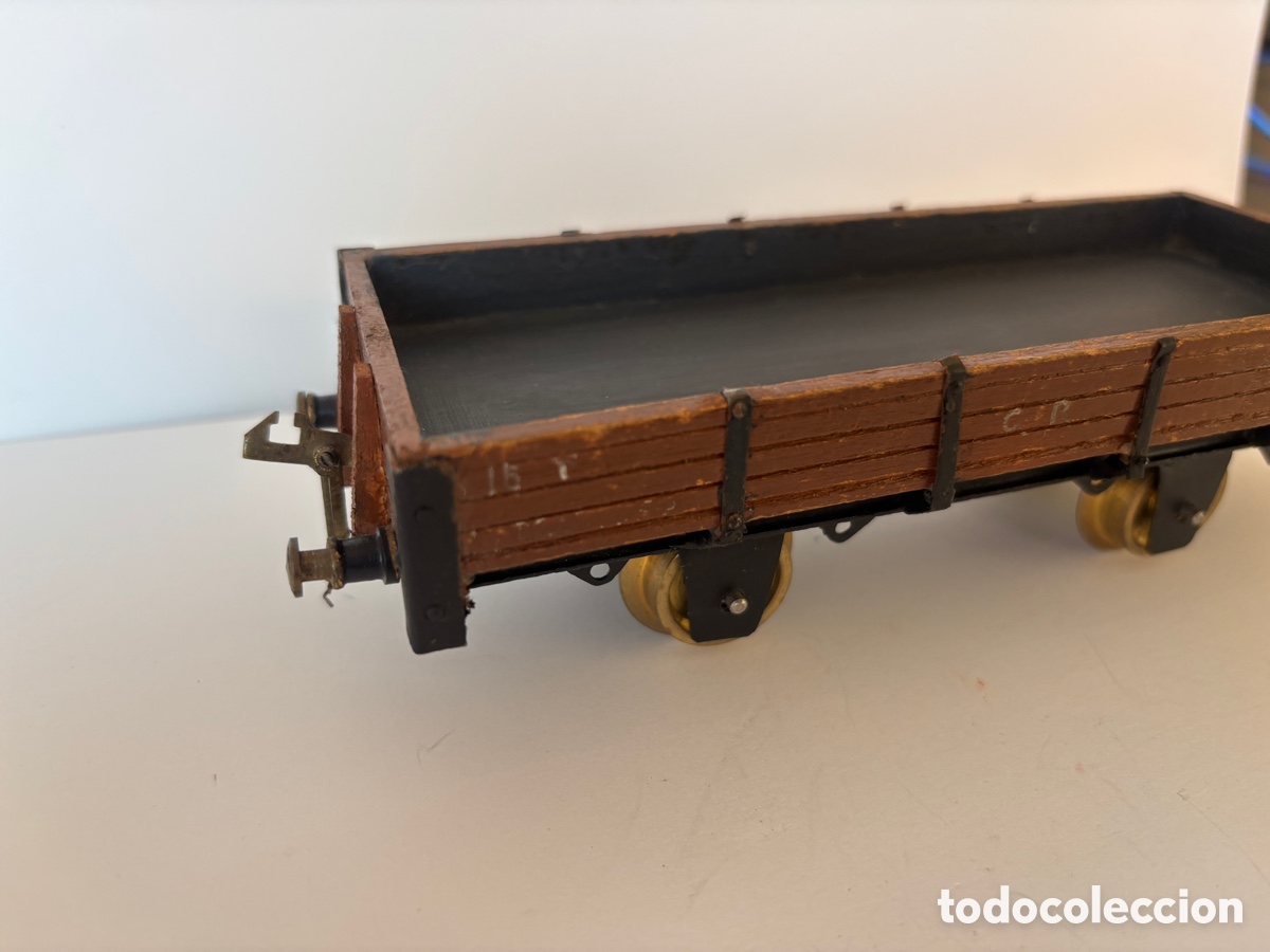 Trenes escala: Vag&oacute;n escala 0 de madera - Foto 2