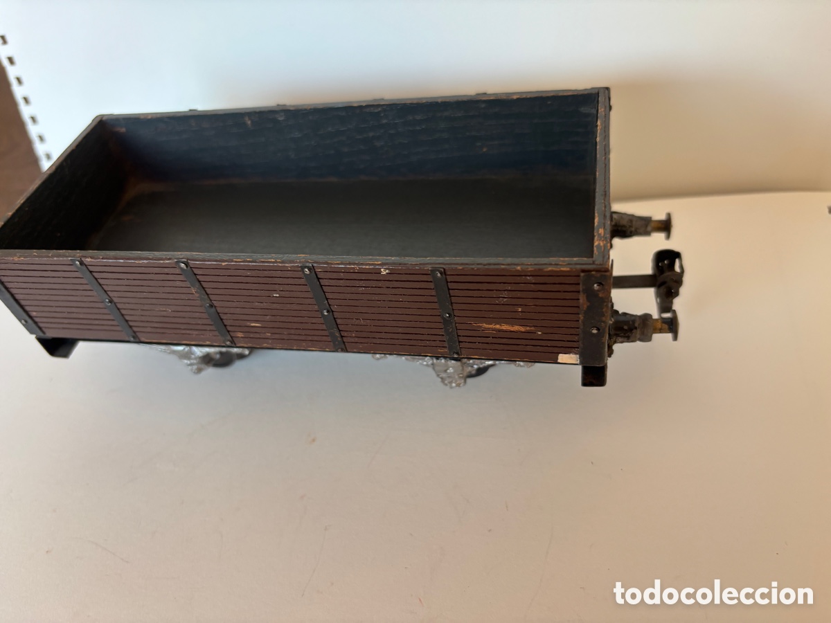 Trenes escala: Vag&oacute;n de madera escala 0 - Foto 3