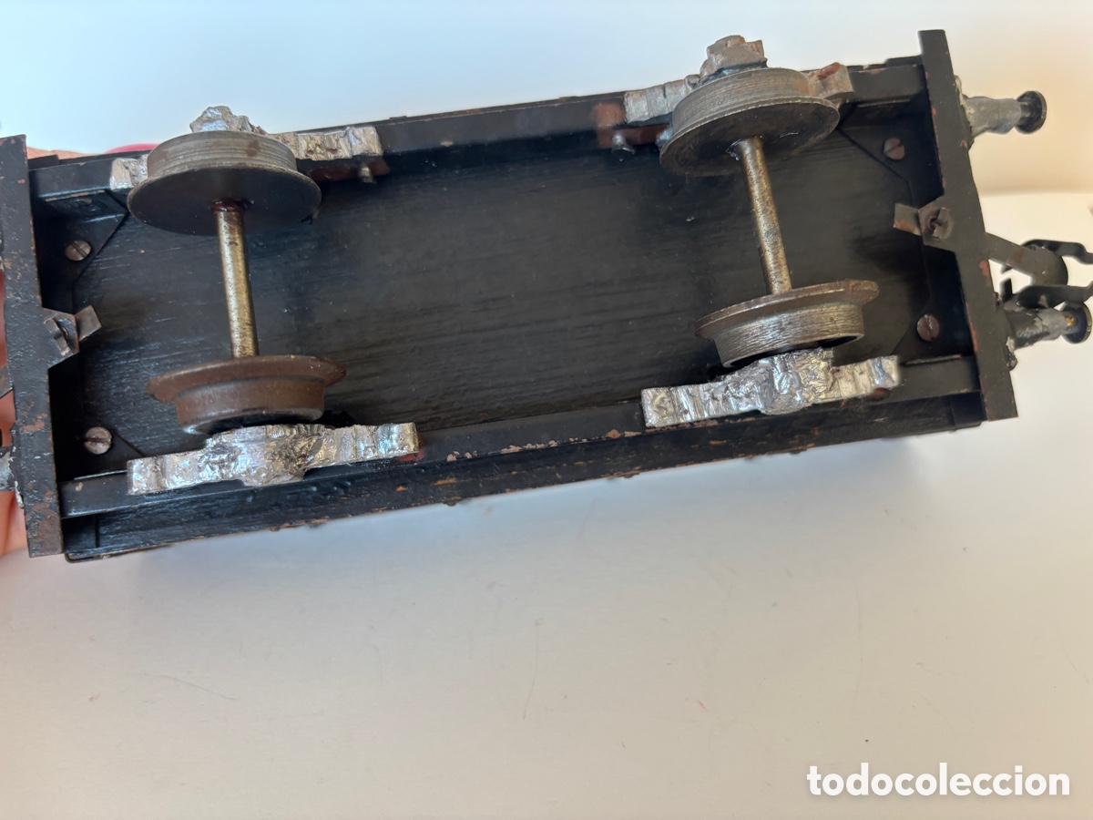 Trenes escala: Vag&oacute;n de madera escala 0 - Foto 7
