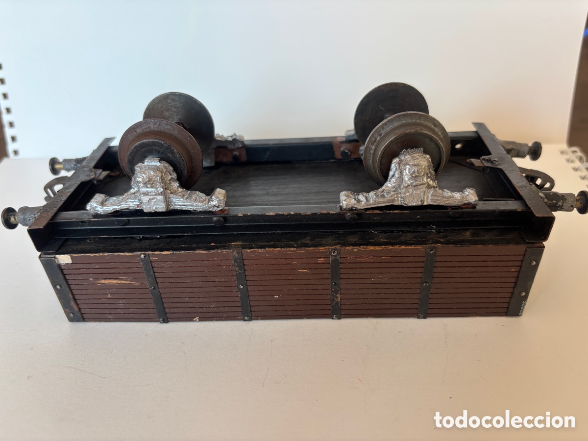 Trenes escala: Vag&oacute;n de madera escala 0 - Foto 8