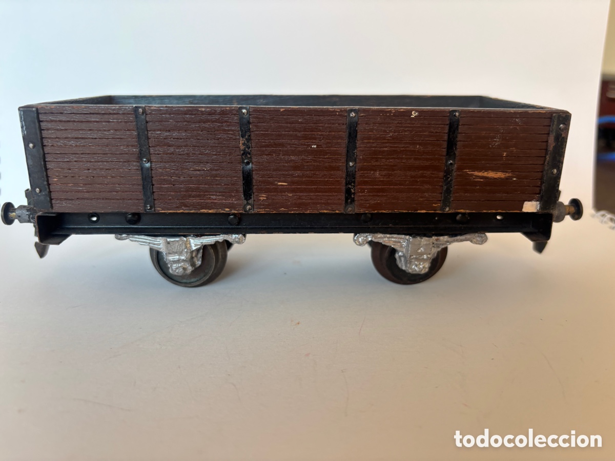 Trenes escala: Vag&oacute;n de madera escala 0 - Foto 1
