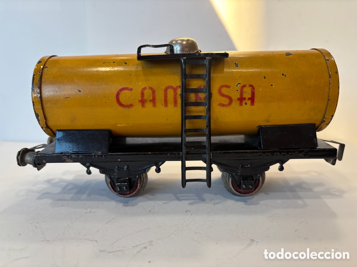 Trenes escala: Vag&oacute;n Rico cisterna Campsa escala 0