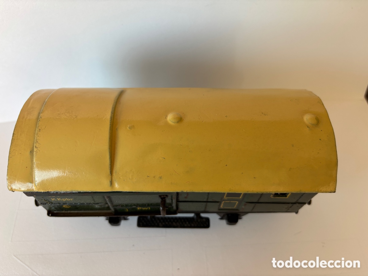 Trenes escala: Vag&oacute;n Marklin verde escala 0 - Foto 4