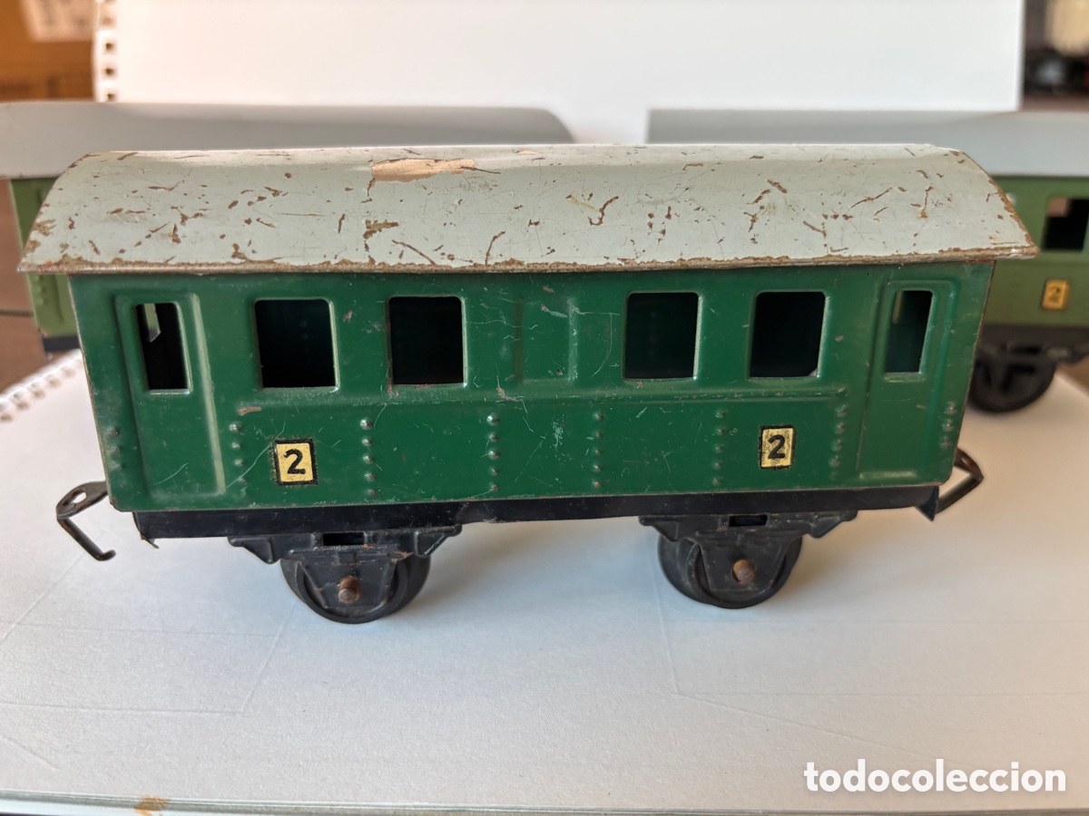 Trenes escala: Lote vagones lata escala 0 - Foto 2