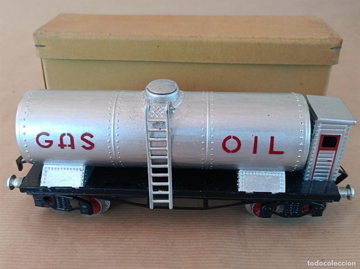 Trenes escala: VAG&Oacute;N CISTERNA CAMPSA GAS OIL ESCALA 0 FABRICANTE RICO