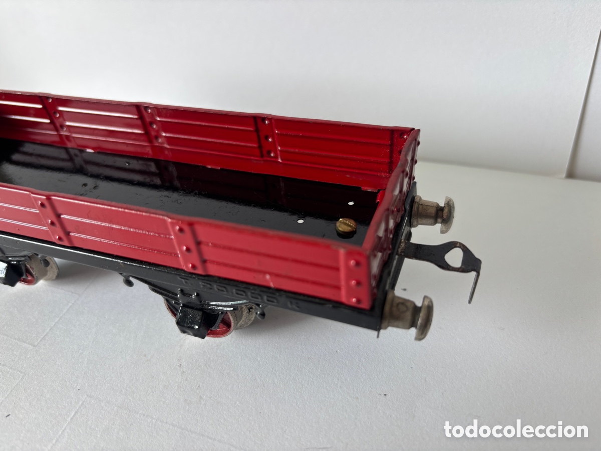 Trenes escala: Vag&oacute;n Rico rojo escala 0 - Foto 3