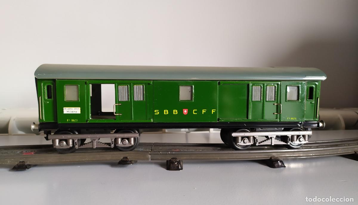 Trenes escala: BUCO (made in Switzerland) escala 0, furg&oacute;n de bog&iacute;es para equipajes de la SBB/CFF referencia 8623.
