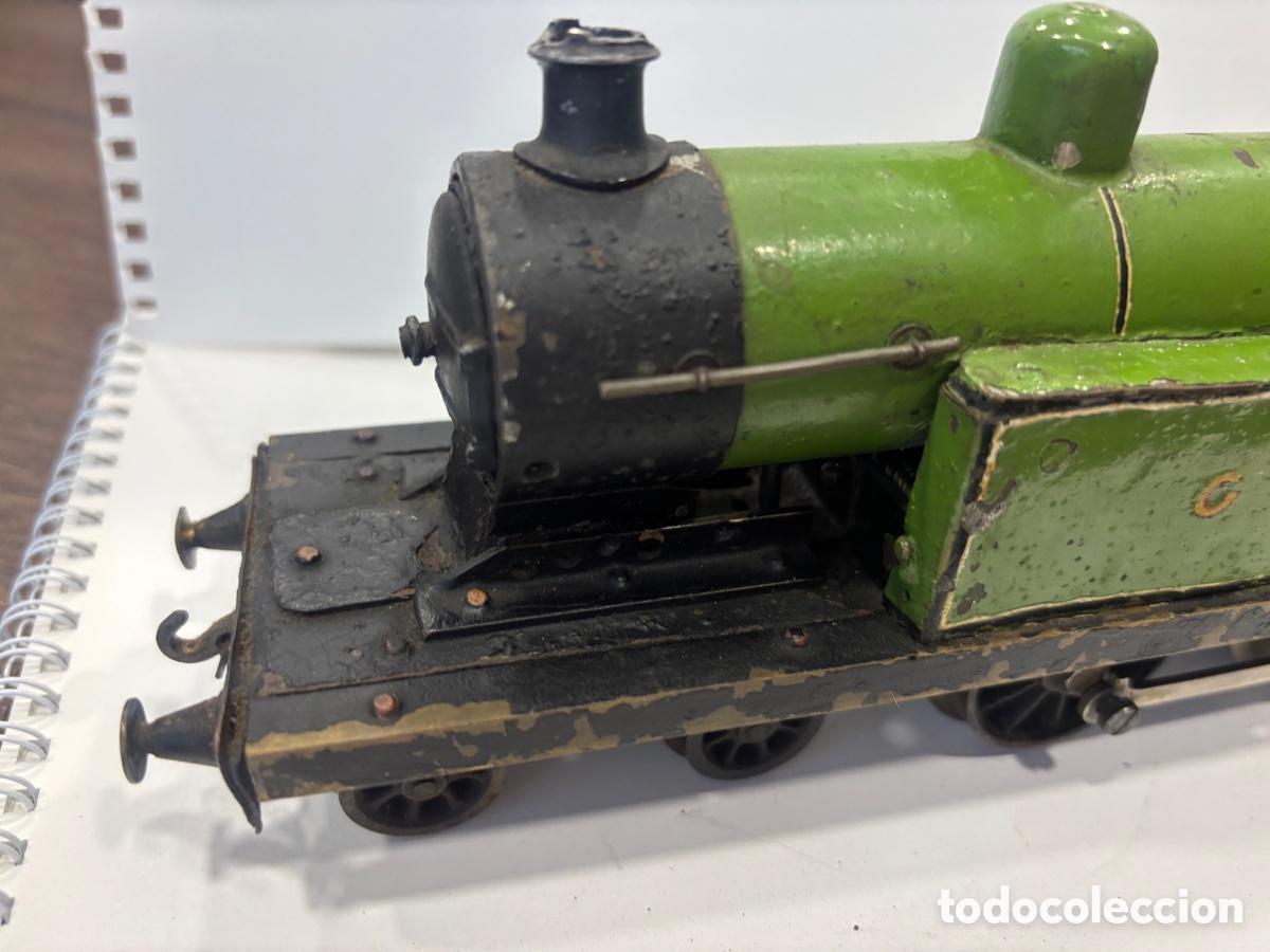 Trenes escala: Locomotora de cuerda escala 0 - Foto 2