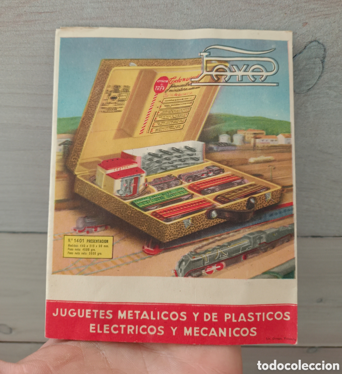 Trenes escala: Antiguo catalogo , folleto juguetes hojalata y trenes paya a&ntilde;os 50