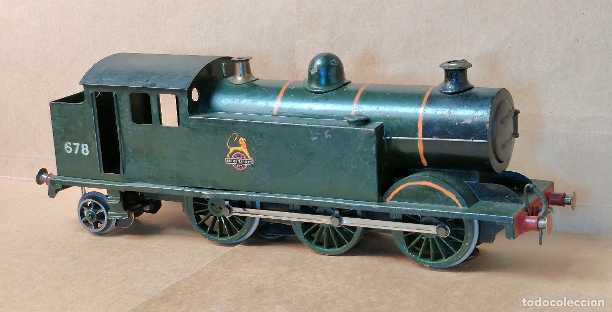 Trenes escala: Locomotora BR British Railways 0-6-2 T met&aacute;lica, escala 0