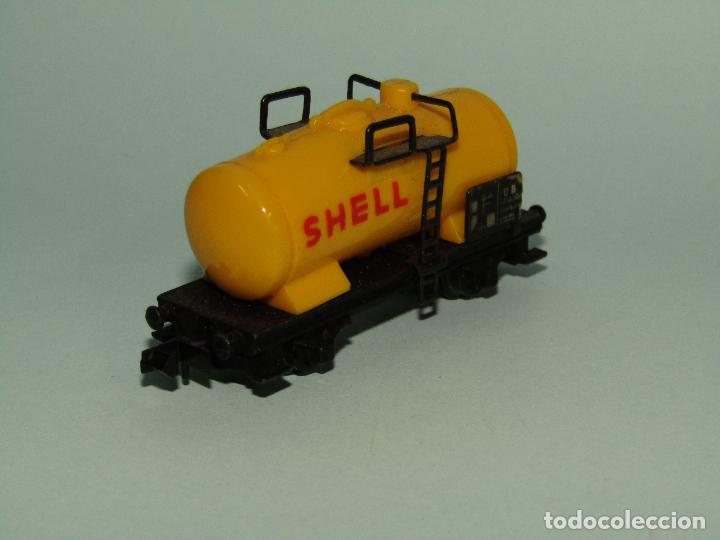Trenes escala: Vag&oacute;n Cisterna SHELL en Escala *N* de ARNOLD - Foto 2