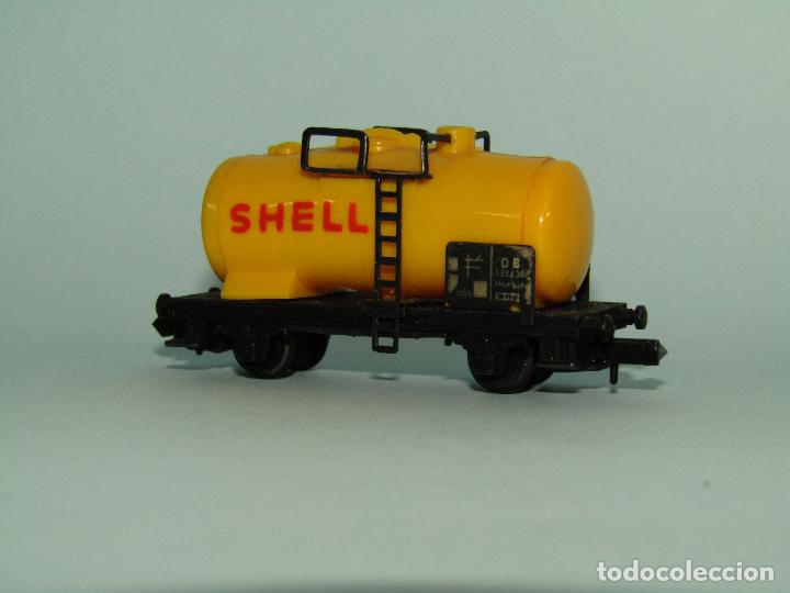 Trenes escala: Vag&oacute;n Cisterna SHELL en Escala *N* de ARNOLD - Foto 3
