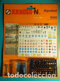 Trenes Escala: Set Se&ntilde;ales - Se&ntilde;alizaciones vias p/ Montar en Maqueta Tren El&eacute;ctrico - Arnold 6060 - Escala N -
