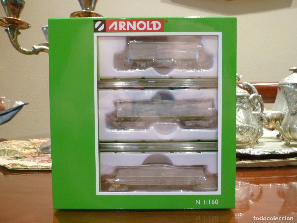 Trenes Escala: COMPOSICI&Oacute;N TREN CONTRASTE DE B&Aacute;SCULAS ADIF DE ARNOLD COMPLETA