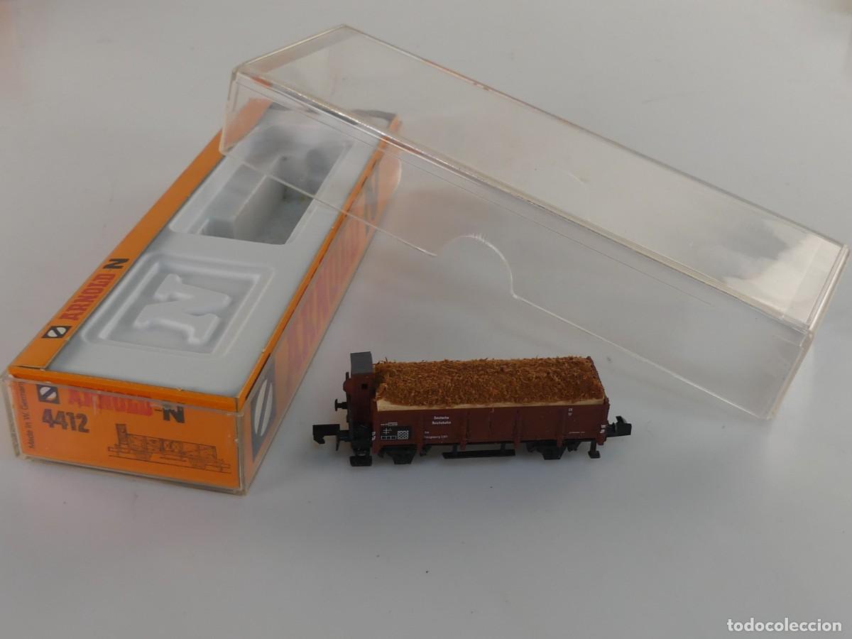 Modelleisenbahnen: ARNOLD ESCALA-N- VAG&Oacute;N CARGA CON GARITA REF 4412 CON CAJA