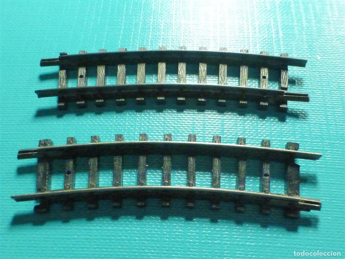 Trenes escala: 2 Vias Curvas - Escala N - Arnold R&aacute;pido - Tramo Curvo 65 mm. 6,5 cm - Nuevas - R222 - 15&ordm; -
