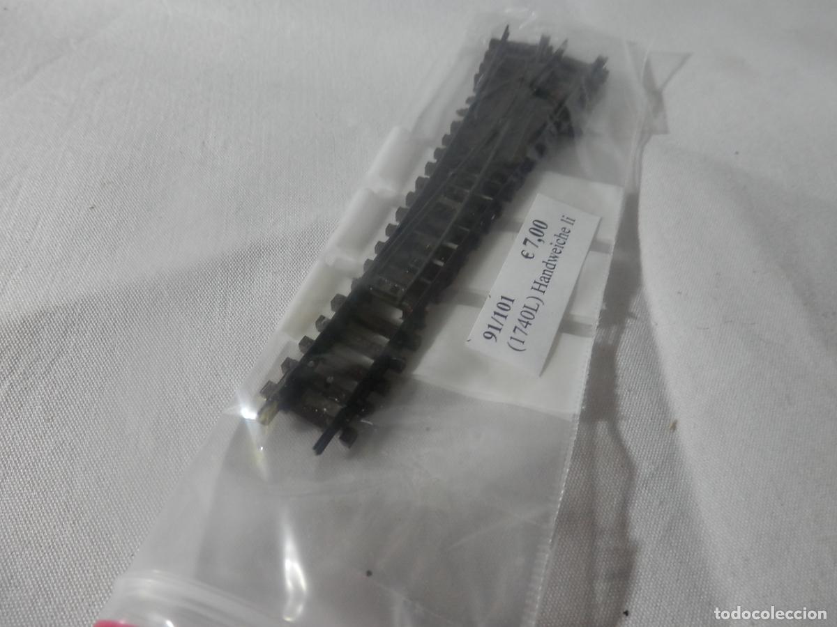 Trenes escala: DESVIO MANUAL IZQUIERDO ESCALA N DE ARNOLD
