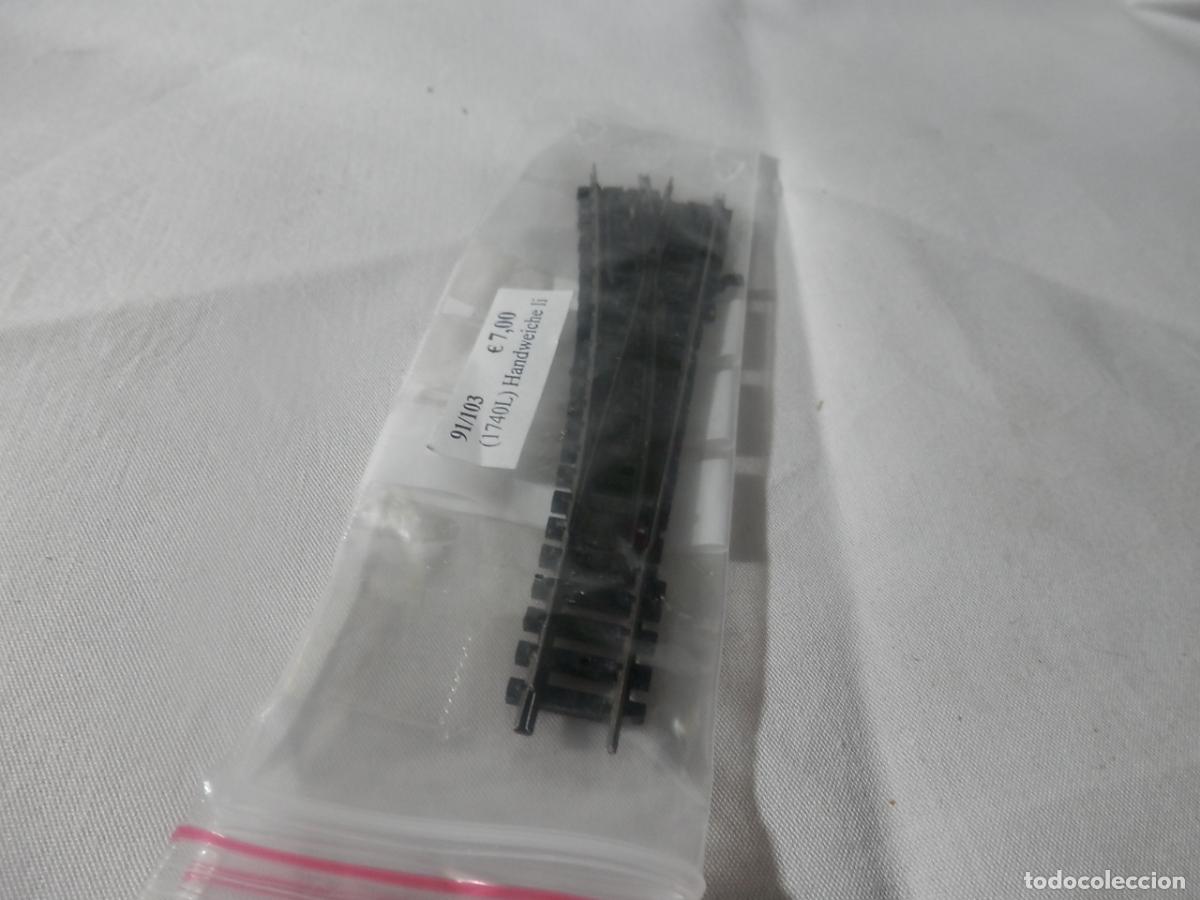 Trenes escala: DESVIO MANUAL IZQUIERDO ESCALA N DE ARNOLD