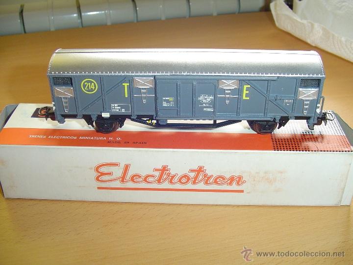 Trenes escala: Electrotren h0. Antiguo vagón Transportes Especiales 214 . Nuevo.