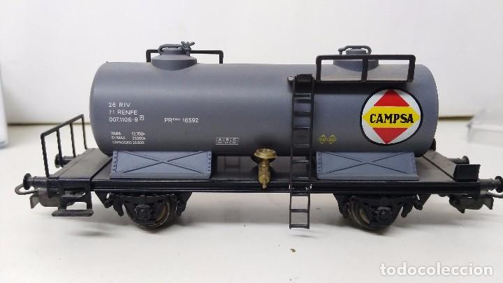 Trenes escala: vagon compsa electrotren cisterna campsa - Foto 1
