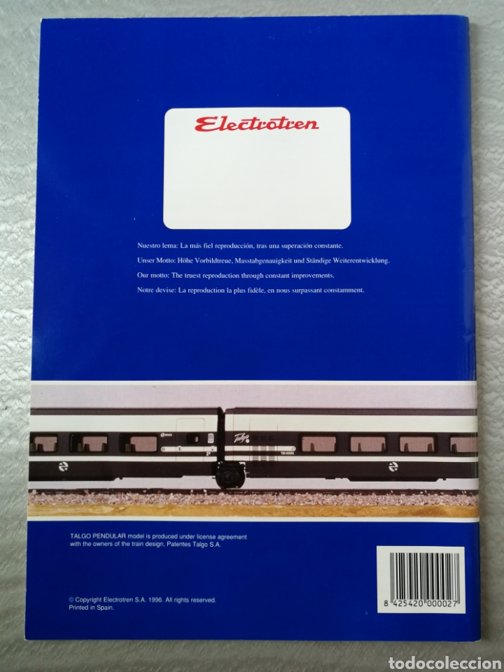 Trenes escala: Electrotren cat&aacute;logo a&ntilde;o 1996 - Foto 2