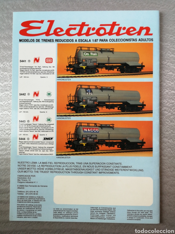 Trenes escala: Electrotren cat&aacute;logo a&ntilde;o 1994 - Foto 2