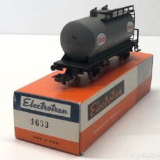 Trenes Escala: ELECTROTREN H0 1603 - CISTERNA GRANDE 'ESSO' RENFE. Lote 219653292