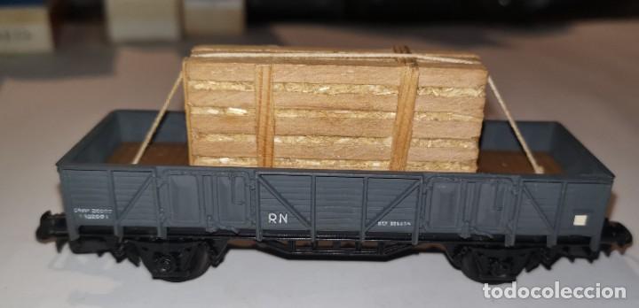 Trenes escala: Vagon electrotren 1107 carga de madera - Foto 1