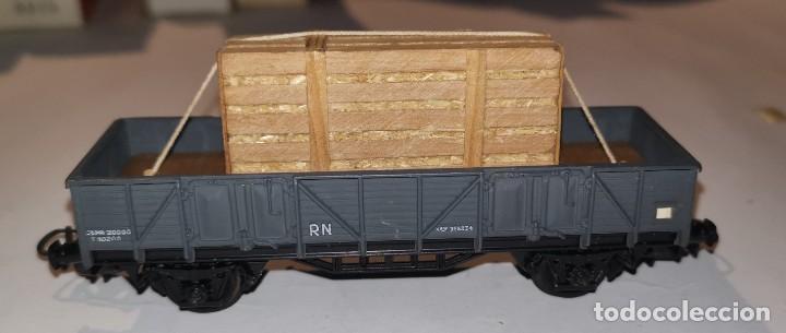 Trenes escala: Vagon electrotren 1107 carga de madera - Foto 2