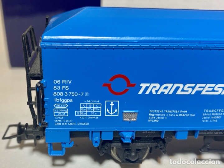 Trenes Escala: Electrotren 1474 Vagón Frigorífico Transfesa Azul ¡REBAJAS! - Foto 4 - 295823798