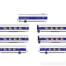 Trenes Escala: SET PRINCIPAL 6 COCHES TALGO PENDULAR ”LARGO RECORRIDO” RENFE - ELECTROTREN - E3345 - ESCALA H0. Lote 366147521