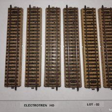 Trenes Escala: ELECTROTREN HO VIA RECTA TIPO MARKLIN ”M”, LONG. 18,0 CM. REF. 180, 6 UNIDADES (LOT. 2). Lote 402599649