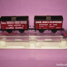 Trenes Escala: CLUB ELECTROTREN 1980. ANTIGUA PAREJA DE VAGONES CUBA ÁNGEL BOSCH MASFERRER MADE IN SPAIN