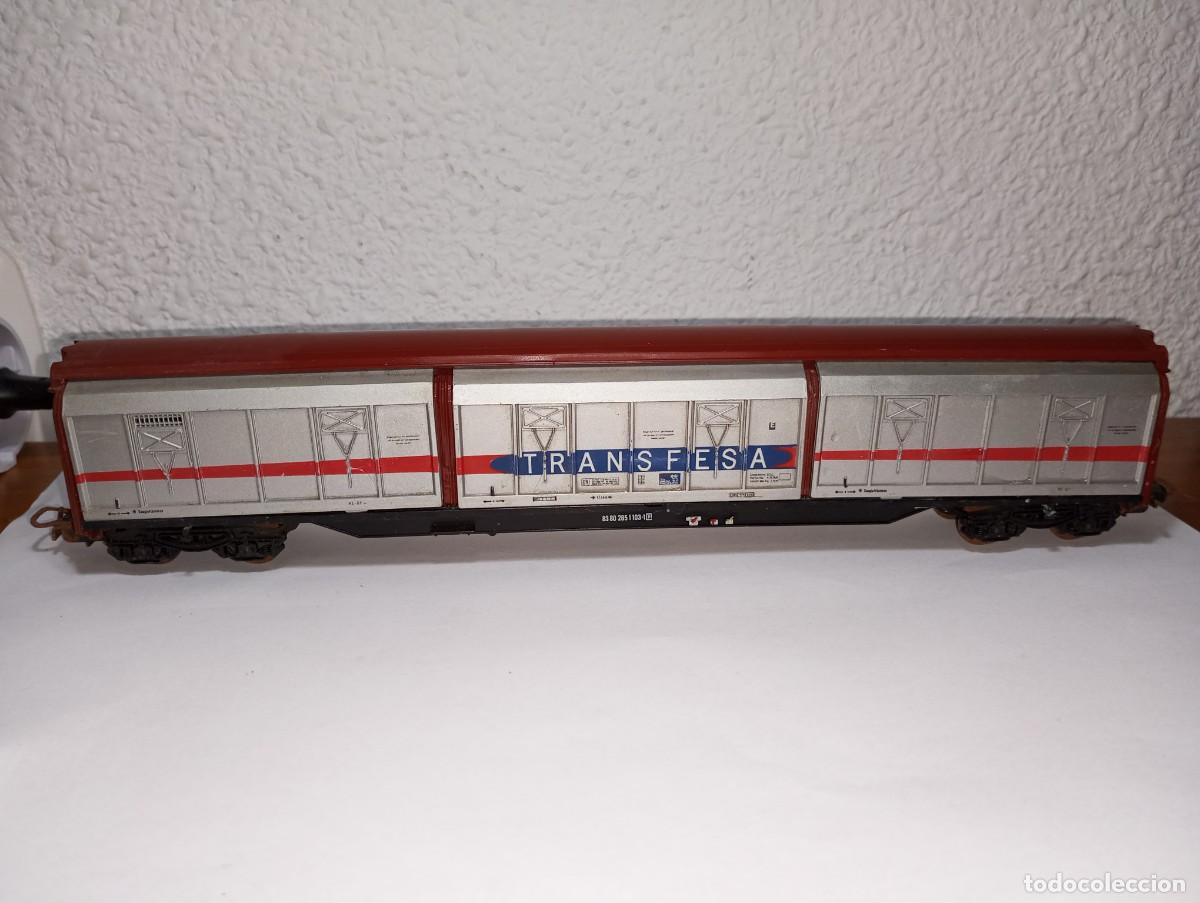 Wagon Miniature Electrotren Demi-bâché Court Avec Bobines Transfesa – échelle 1430, Neuf