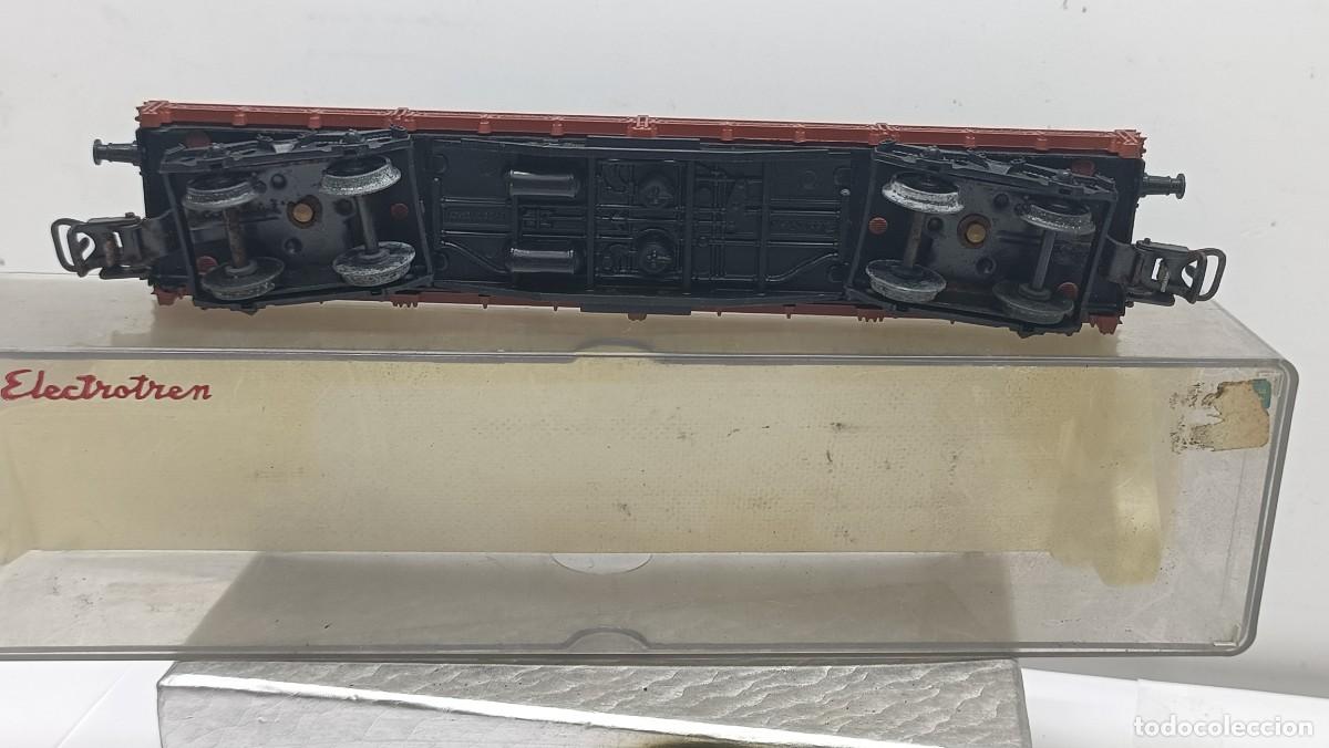 Trenes escala: ELECTROTREN H0 VAGON PLATAFORMA 4 EJES - Foto 2
