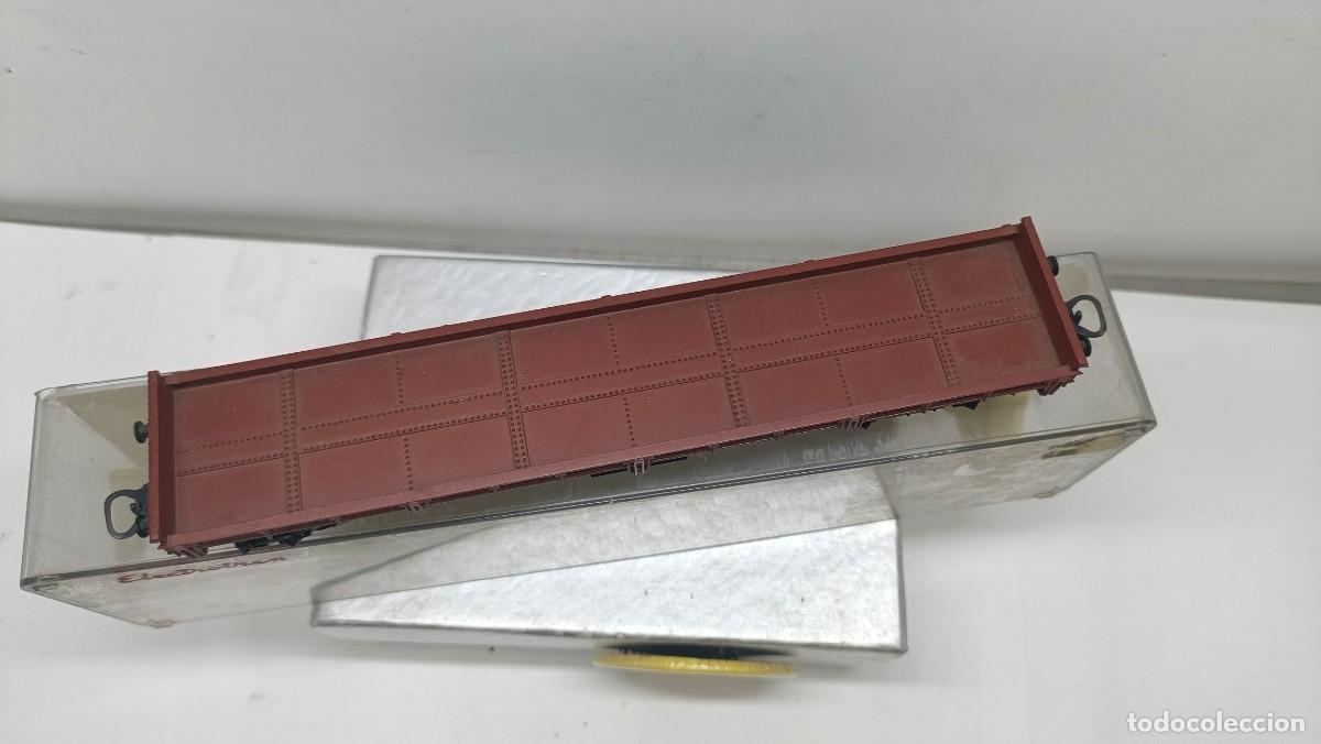 Trenes escala: ELECTROTREN H0 VAGON PLATAFORMA 4 EJES - Foto 3