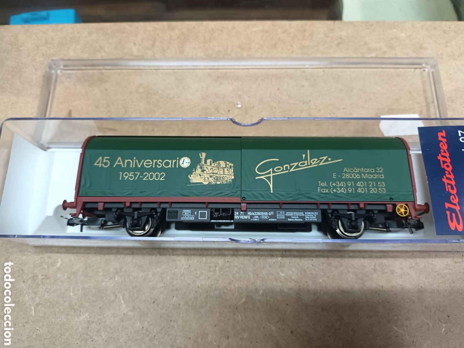 Trenes escala: Ho electrotren 1732K vagon 45 aniversario gonzalez