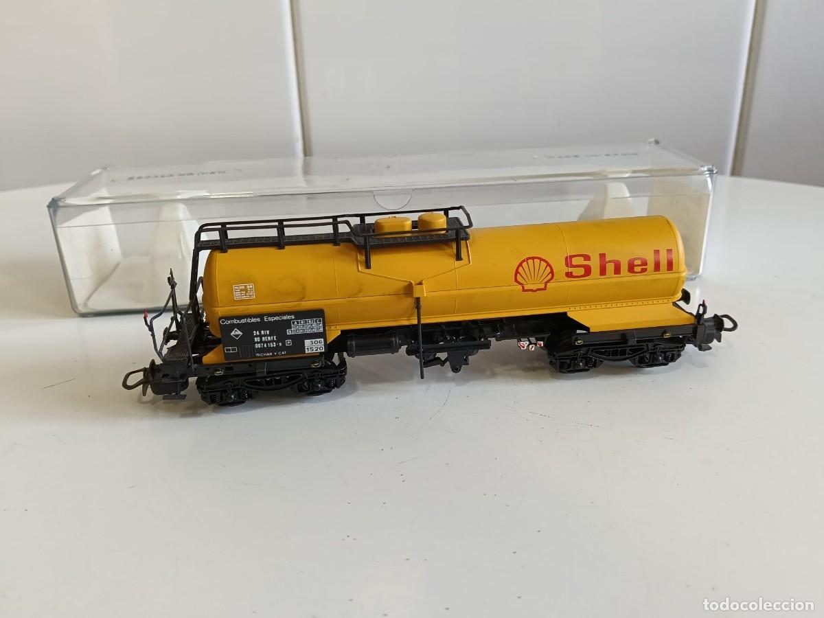 Trenes escala: Electrotren Ho.Vagon cisterna 4 ejes Shell.Ref 5525 - Foto 2
