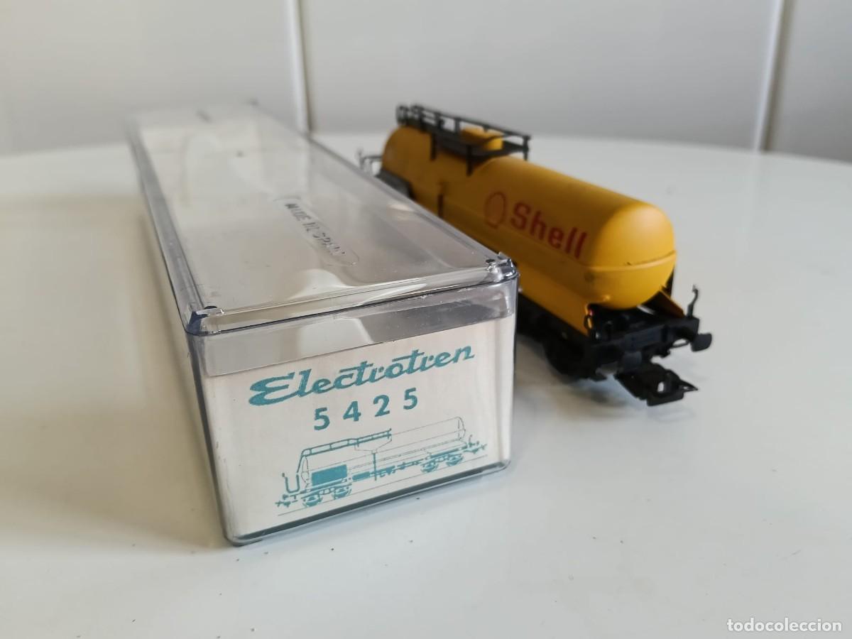 Trenes escala: Electrotren Ho.Vagon cisterna 4 ejes Shell.Ref 5525 - Foto 3
