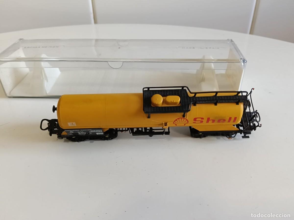 Trenes escala: Electrotren Ho.Vagon cisterna 4 ejes Shell.Ref 5525 - Foto 5