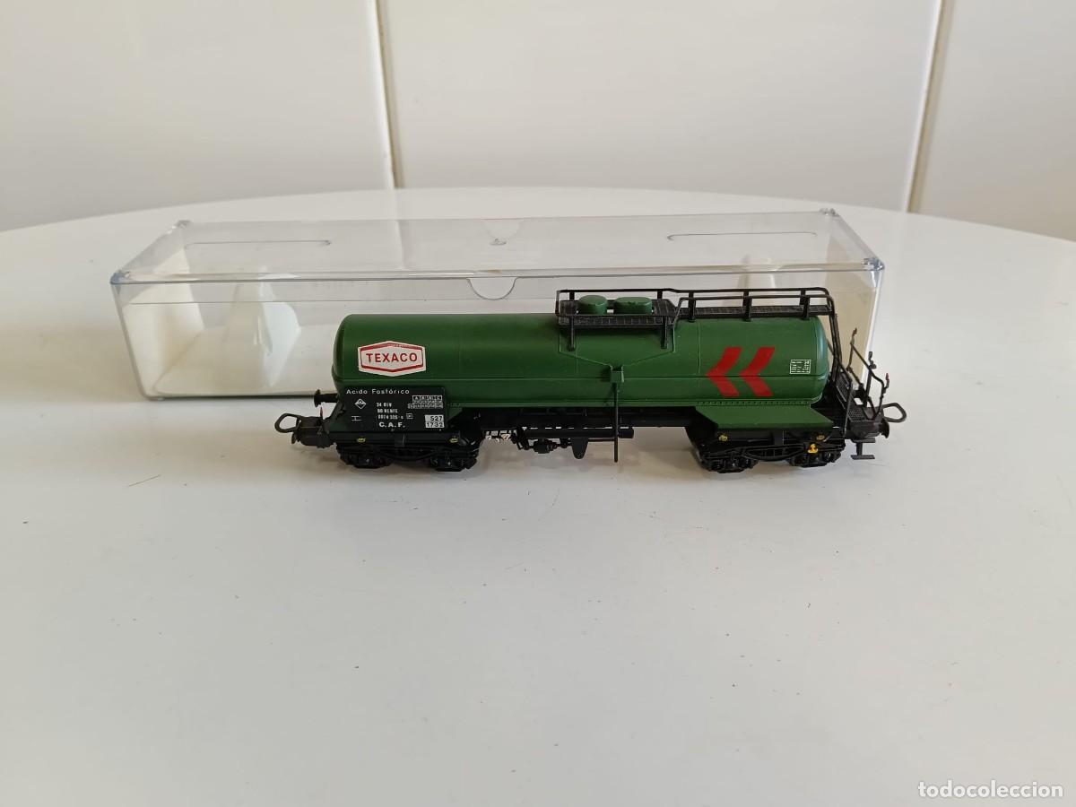 Trenes escala: Electrotren Ho.Vagon cisterna 4 ejes Texaco.Ref 5422 - Foto 1