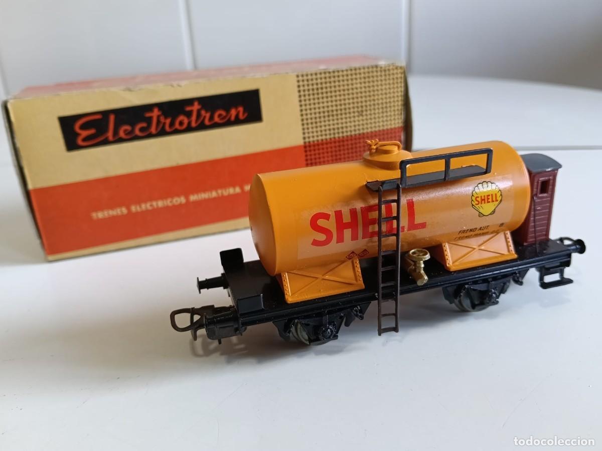 Trenes escala: Electrotren Ho.Vagon cisterna 2 ejes Shell.Ref 1107/3 - Foto 1