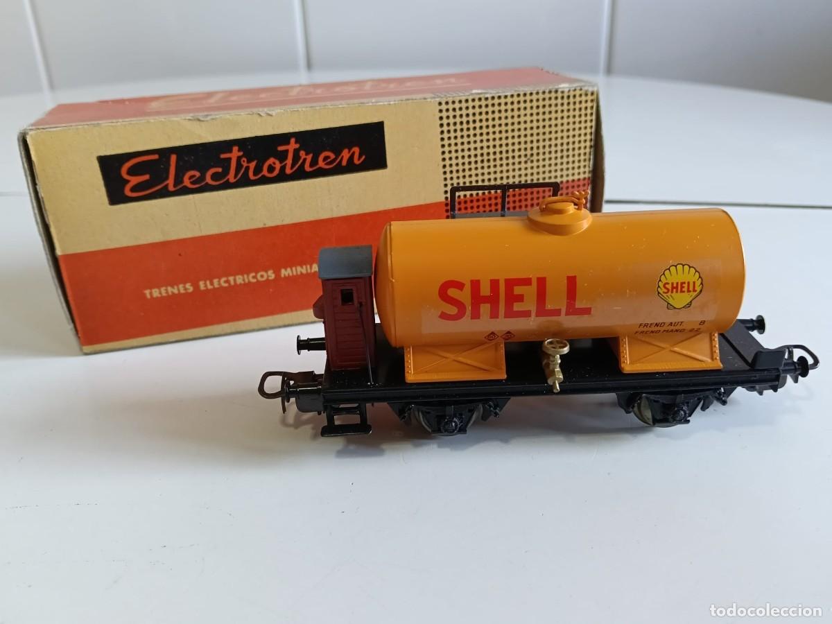 Trenes escala: Electrotren Ho.Vagon cisterna 2 ejes Shell.Ref 1107/3 - Foto 2