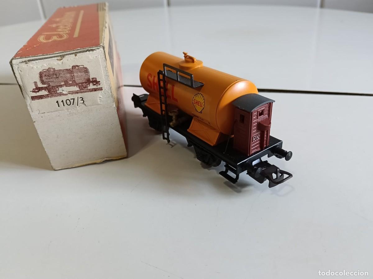 Trenes escala: Electrotren Ho.Vagon cisterna 2 ejes Shell.Ref 1107/3 - Foto 3