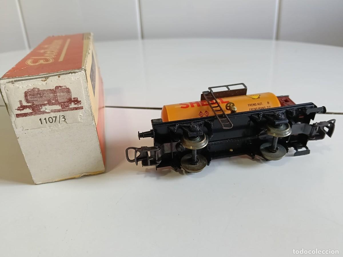 Trenes escala: Electrotren Ho.Vagon cisterna 2 ejes Shell.Ref 1107/3 - Foto 4