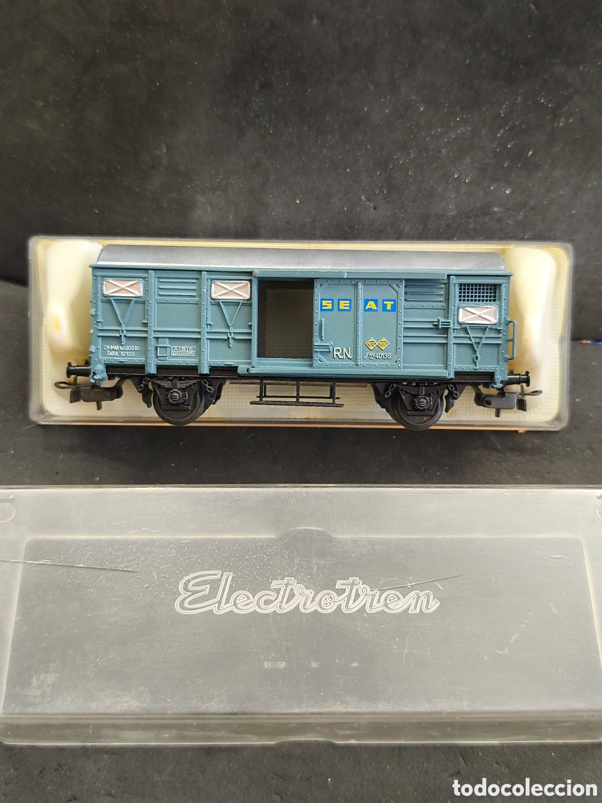 Trains &Eacute;chelle: ELECTROTREN- VAG&Oacute;N DE MERCANC&Iacute;AS CERRADO SEAT